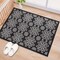World Rug Gallery Transitional Geometric Textured Flat Weave Indoor/Outdoor Area Rug 2' x 3' Black 119BLACK2X3 - alternate 1